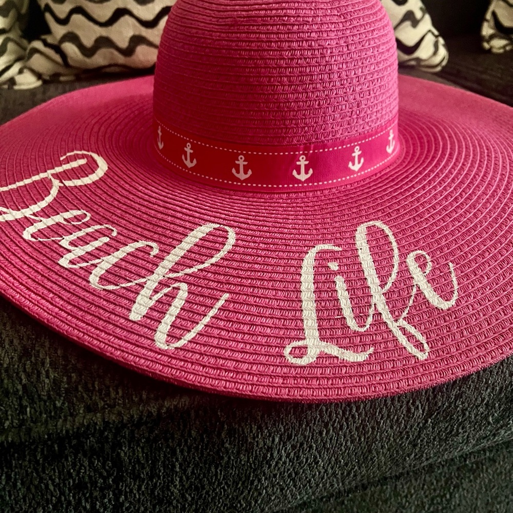 Pink Beach Life Sun Hat - Picture 2 of 6